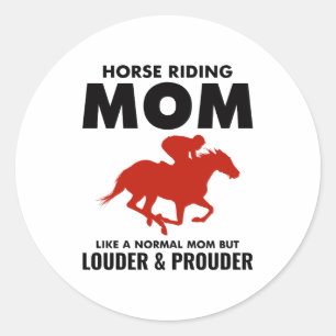 Barrel racing Rodeo Horse Riding Classic Round Sticker
