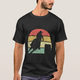 Barrel Racing Rodeo Retro Vintage Gift T-Shirt