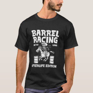 Barrel Racing Skeleton Western Derby - Cowgirl Rod T-Shirt