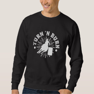 Barrel Racing Turn N Burn Horse Riding Sweatshirt