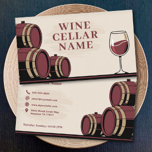 Barrels - Wine Cellar Business Card