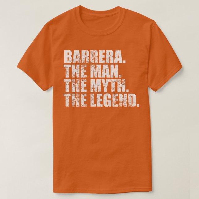 BarreraBarrera Family name Barrera last Name Barre T-Shirt (Design Front)
