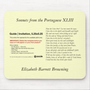 Barrett Browning - Sonnets from the Portuguese #43 Mouse Pad