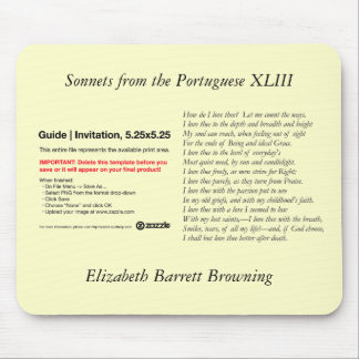 Barrett Browning - Sonnets from the Portuguese #43 Mouse Pad