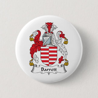 Barrett Family Crest 6 Cm Round Badge