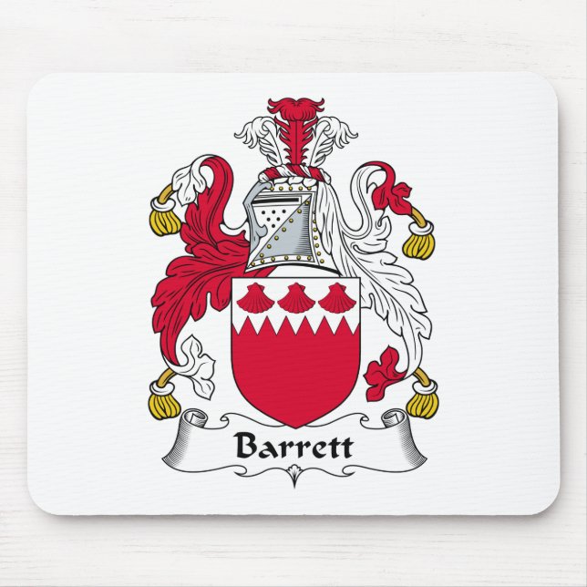 Barrett Family Crest Mouse Pad (Front)