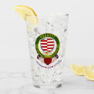 Barrett Irish Shield & Claddagh Beer Glass