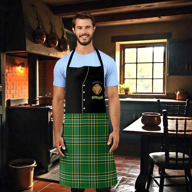 Barrett Irish Shield & Tartan Personalised Kilt  Apron (Creator Uploaded)