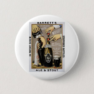 Barretts Ale & Stout 6 Cm Round Badge
