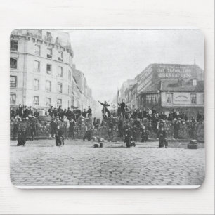 Barricade at the Faubourg Saint-Antoine Mouse Pad