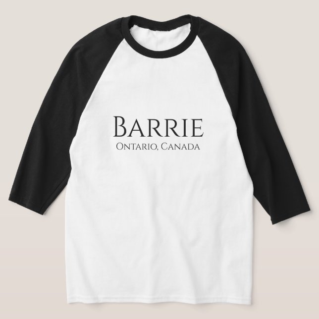 Barrie, Ontario baseball t T-Shirt (Laydown)