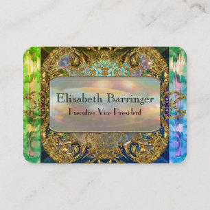 Barringer Bliss Bleu 3.5 Elegant Professional Business Card