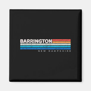 Barrington Nh New Hampshire Retro Design  Magnet