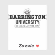 Barrington University Sticker The Lords Series 