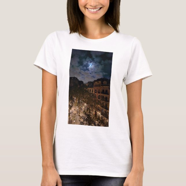 Barrio Gotic, El Born Barcelona street scene  T-Shirt (Front)