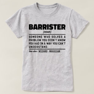 Barrister Noun Definition Specialist Law Student T-Shirt