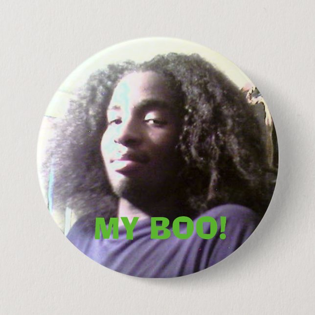 barry1, MY BOO! 7.5 Cm Round Badge (Front)