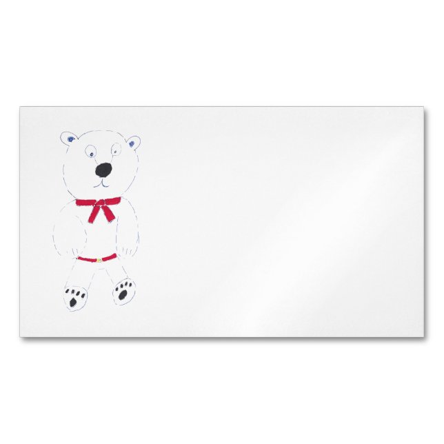 Barry Bear Magnetic Business Card (Front)