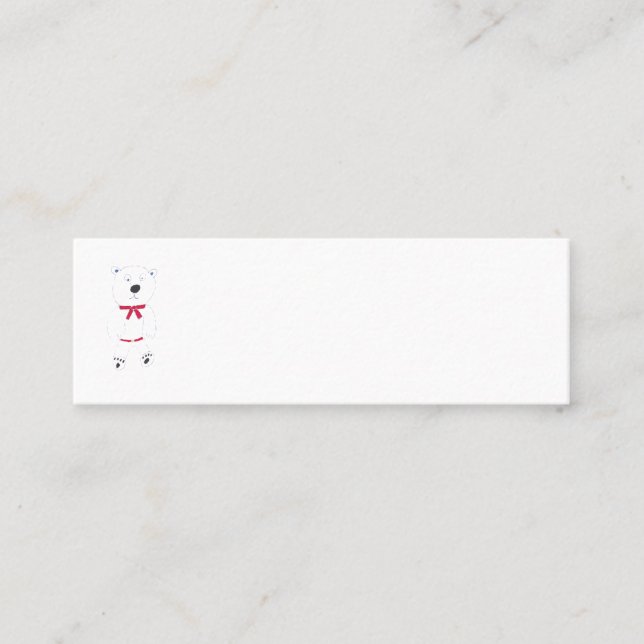 Barry Bear Mini Business Cards (Front)