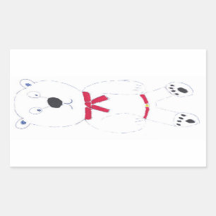 Barry Bear Rectangular Stickers