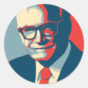 Barry Goldwater Right Classic Round Sticker