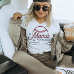 BARRY Mama of the Rookie Baseball Birthday T-Shirt<br><div class="desc">This t-shirt features cute baseball lace lines,  a baseball bat and a fun retro styled font with the words,  "mama of the rookie". This tee is perfect for a sports loving mum celebrating their little one's rookie year at their first birthday party.</div>
