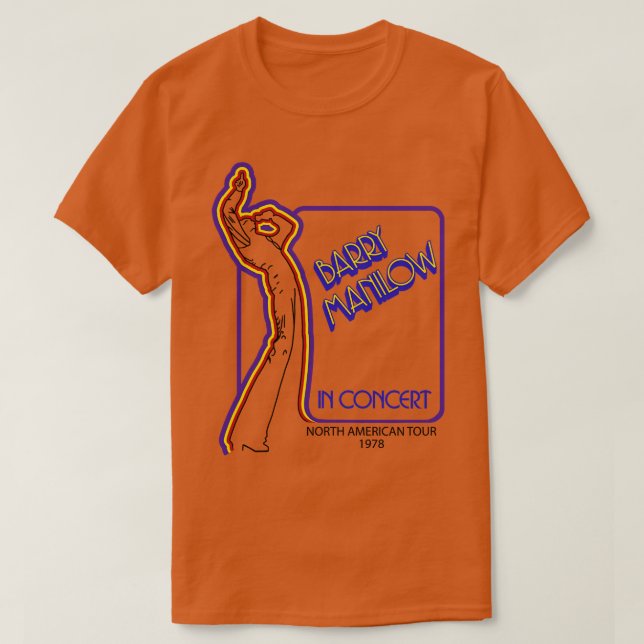 Barry Manilow In Concert T-Shirt (Design Front)