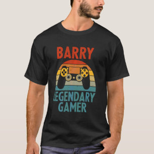 Barry Name Personalised Funny Gaming Geek Birthday T-Shirt