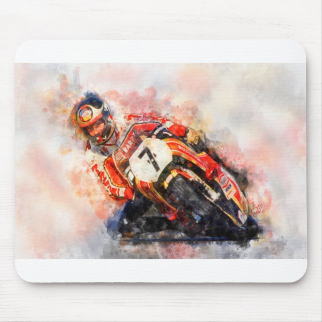 Barry Sheene Mouse Pad (Front)