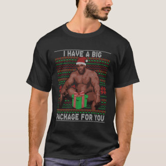 Barry Sitting On A Bed Big Package Ugly Christmas  T-Shirt