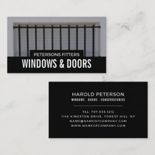 Bars & Shutters, Window & Door Fitter Company Business Card