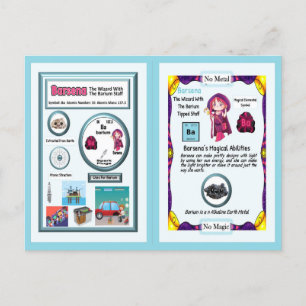 Barsena Wizard - Barium Element Postcard