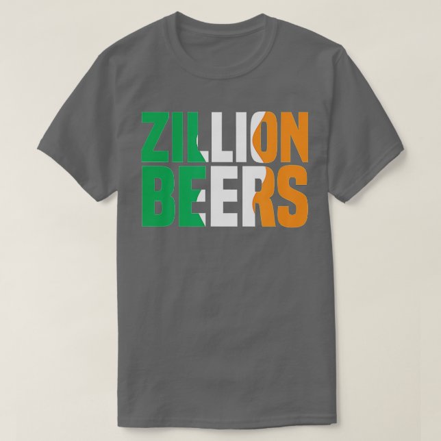 Barstool Sports Zillion Beers Saint Patrick's Day  T-Shirt (Design Front)
