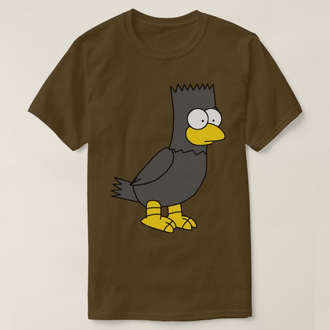Bart as  Allen Poe Raven Halloween T-Shirt (Design Front)