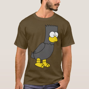 Bart as  Allen Poe Raven Halloween T-Shirt