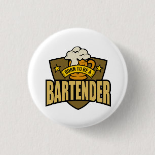 Bartender 3 Cm Round Badge