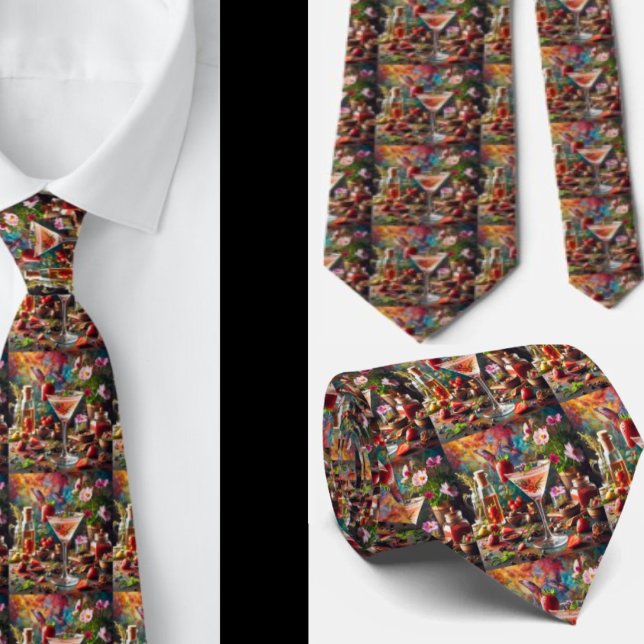 Bartender Alcoholic Cocktail Sophisticated Neck Ti Tie (Creator Uploaded)