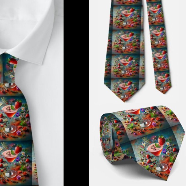 Bartender Alcoholic Cocktail Sophisticated Neck Ti Tie (Creator Uploaded)