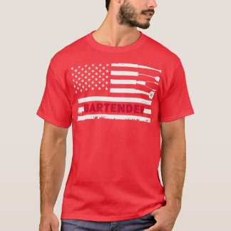 Bartender American Flag 2022 T-Shirt