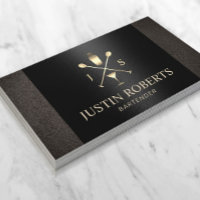 Bartender Bar Club Elegant Leather Black Bottle
