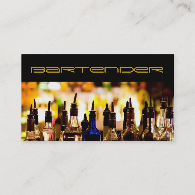 Bartender Business Card (Front)