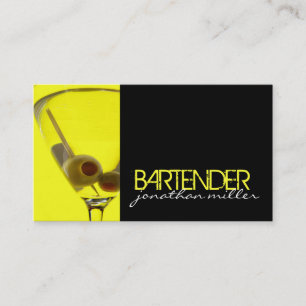 Bartender Business Card