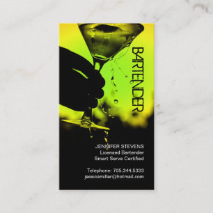 Bartender Business Card