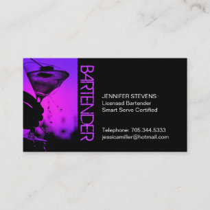 Bartender Business Card