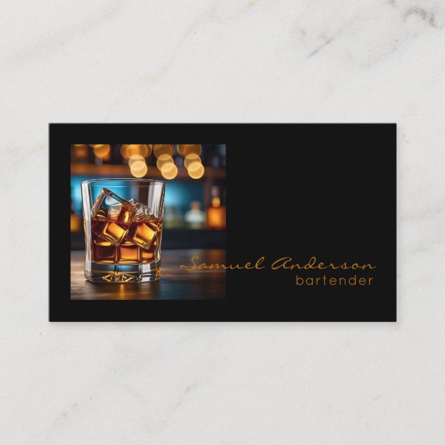 Bartender Business Cards (Front)