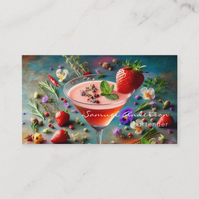 Bartender Business Cards (Front)