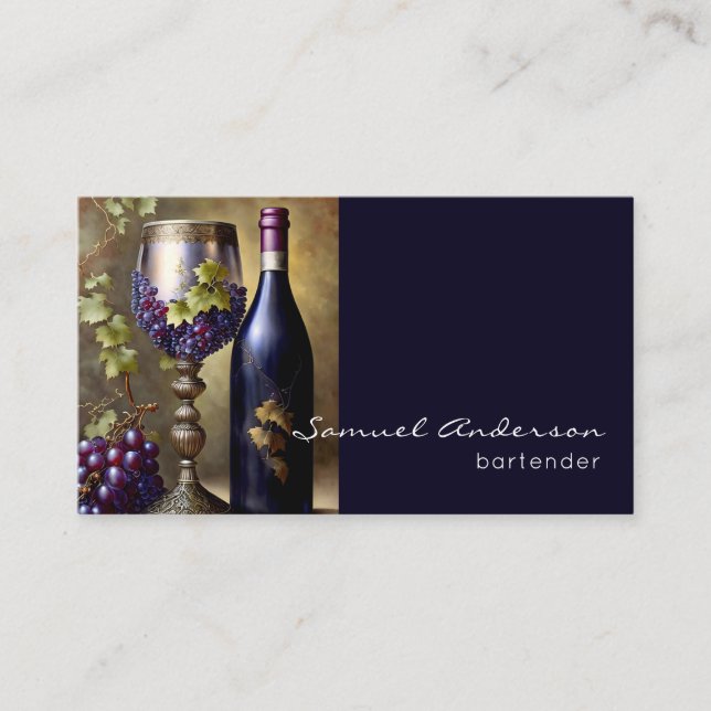 Bartender Business Cards (Front)
