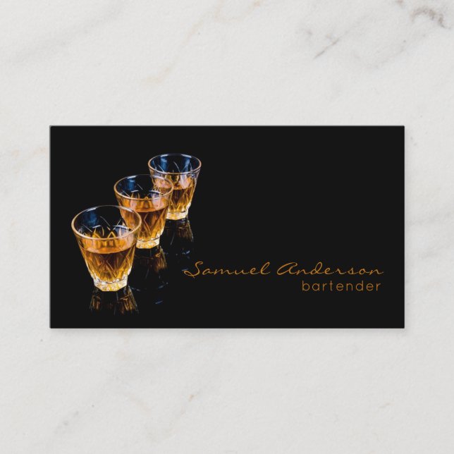 Bartender Business Cards (Front)