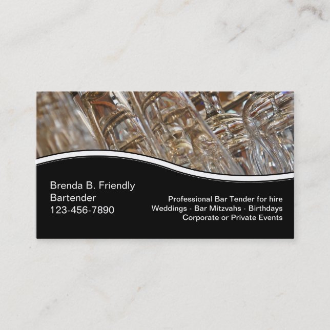 Bartender Business Cards (Front)