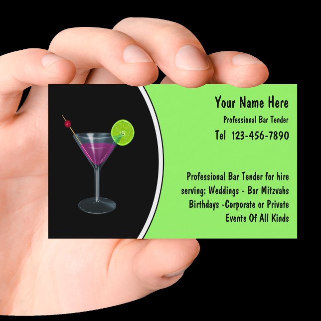 Bartender Business Cards (Creator Uploaded)
